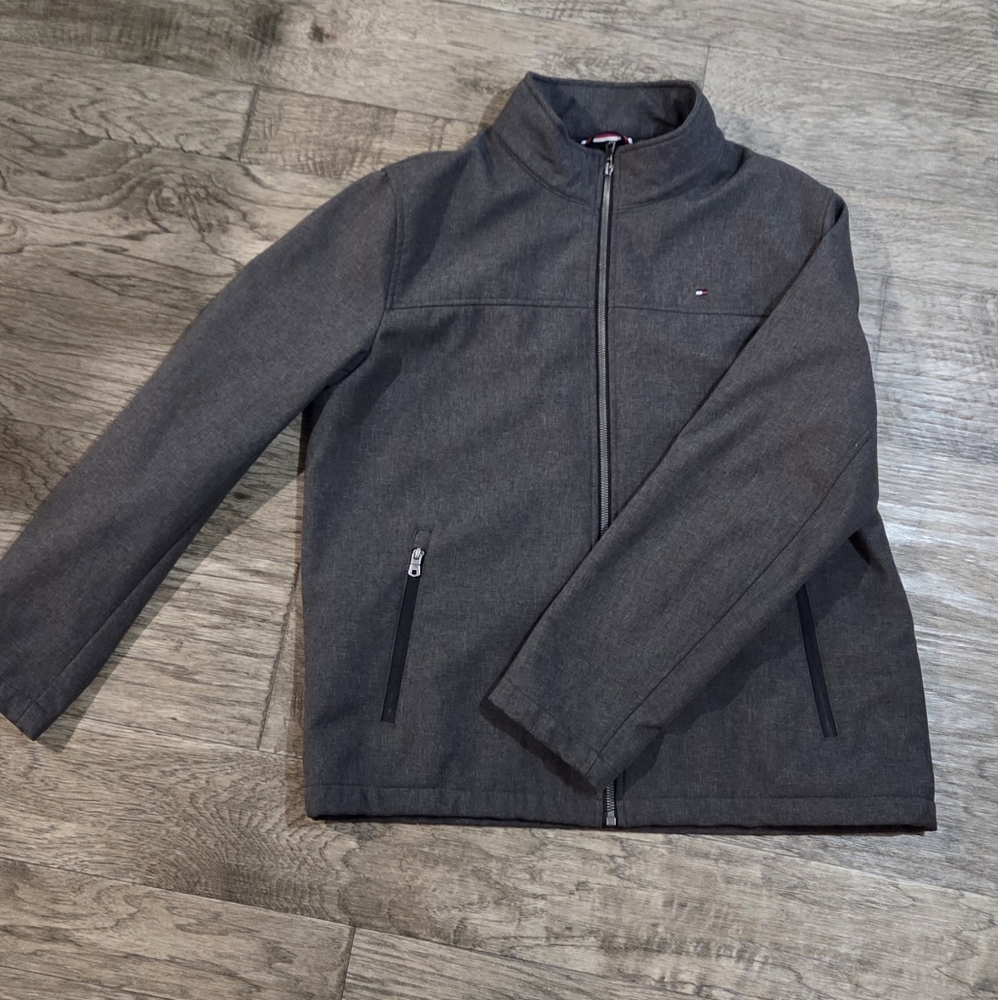 Tommy Hilfiger Charcoal Gray Jacket Mens